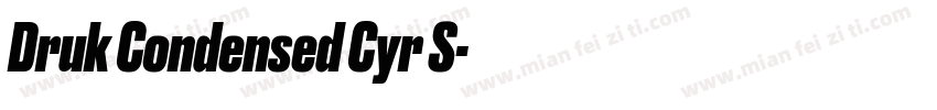 Druk Condensed Cyr S字体转换